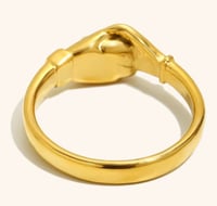 Image 4 of Gold Handshake Ring