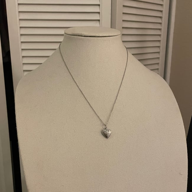 locket thin chain necklace 
