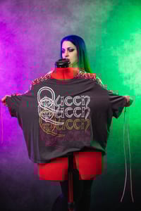 Image 6 of 2X/3X Queen Lace Up Cropped Tee