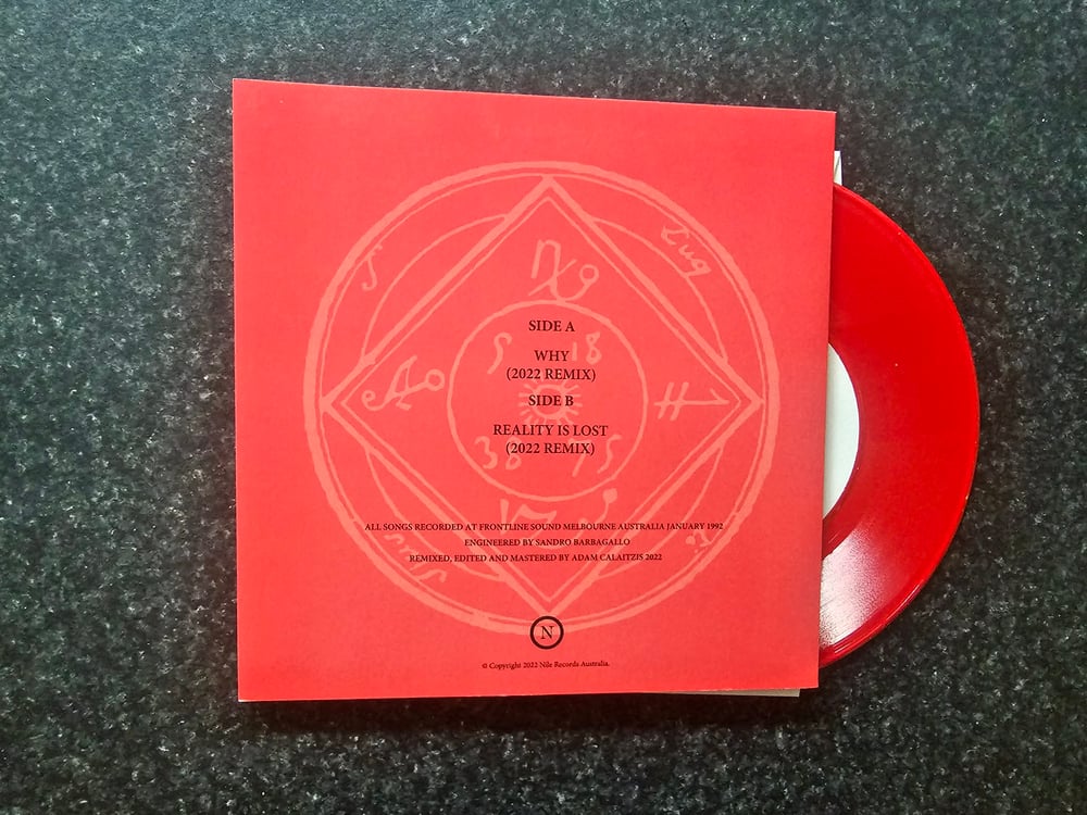 Image of IKON WHY RARE RED VINYL RED SLEEVE 30TH ANNIVERSARY 7"