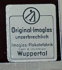 Image 3 of Vintage (1950s) West Germany (ImoGlas) Berg-Bräu Brewery Promotional Sign