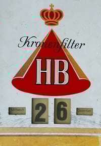 Image 2 of Vintage (1960s/70s) West Germany (Plastic) HB Kronenfilter Promotional Perpetual Calendar Sign