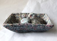 Image 8 of Sculptural Square Bowl | Handmade Paper Mache Decorative Catchall