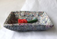 Image 18 of Sculptural Square Bowl | Handmade Paper Mache Decorative Catchall