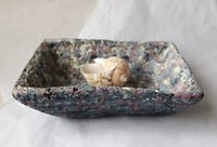 Image 19 of Sculptural Square Bowl | Handmade Paper Mache Decorative Catchall