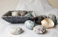 Image 10 of Sculptural Square Bowl | Handmade Paper Mache Decorative Catchall