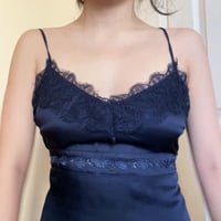 Image 5 of Navy lace top