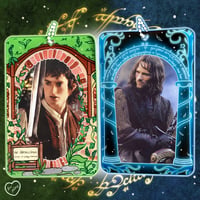Image 1 of lotr courage is found in unlikely places Double Sided Acrylic Photocard Holder