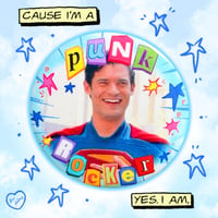 Super Punk Rocker Button Badge