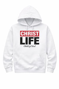 Image 2 of CHRIST LIFE > HOODIE BLACK - WHITE 