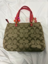 Image 5 of 2012 Coach Daisy Signature Coral Tote