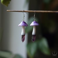 Image 2 of Floral Fungi earrings