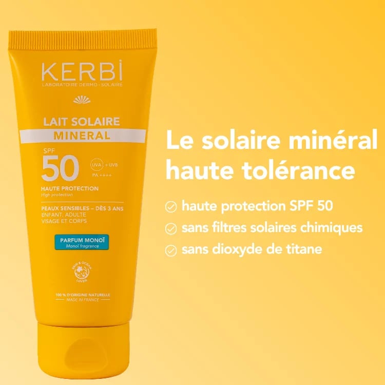 Crème solaire, stick solaire, adulte et enfants  - Kerbi Image 2