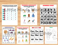 Image 4 of Personalized Pre-k/ Kindergarten Workbook (Now 28 pages) 