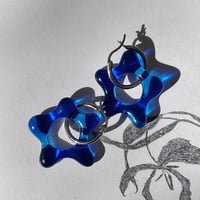 Blue Flower Earrings