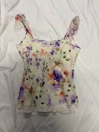 Image 2 of 2000s floral romantic spring cami 