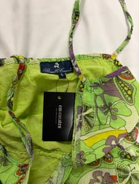 Image 3 of 2000s green butterfly sparkly summer cami