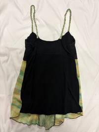 Image 2 of 2000s forest fairy black and green cami 