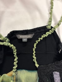Image 3 of 2000s forest fairy black and green cami 