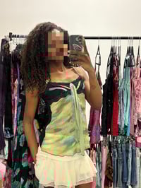 Image 5 of 2000s forest fairy black and green cami 