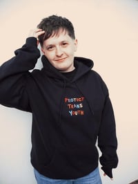 Image 4 of PROTECT TRANS YOUTH  - Multicoloured Embroidery Hoodie