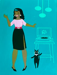 Dance Party, Pussycat - 8x10