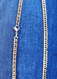 Image 6 of Collana in acciaio dorato