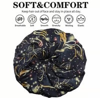 Image 2 of Soft, Stretchy, Comfortable Zodiac Bonnet Product