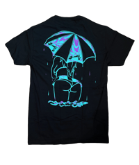 Umbrella Girl Drip Teal Tee (Sml Only)