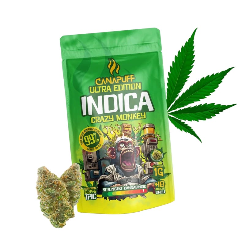 Indica Cvijeće Crazy Monkey 99%  Extra Strong Indica 1g