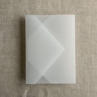 Image 5 of Copy of Scallop edge laser cut blank vellum wrap for A7 cards - pack of 10