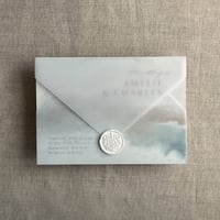 Image 7 of Copy of Scallop edge laser cut blank vellum wrap for A7 cards - pack of 10