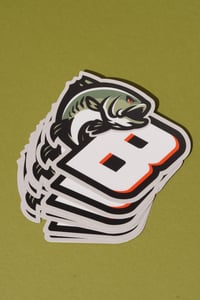 PREMIUM 5 INCH B-LOGO GLOSSY STICKERS