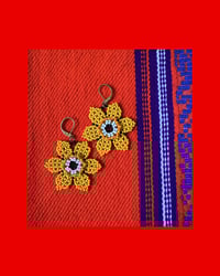 Woven Daffodil Earrings