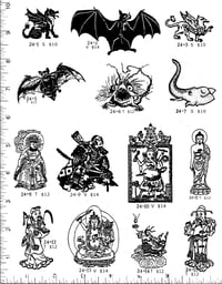 Image 1 of Buddha, Ganesh, Bats, Griffins P24