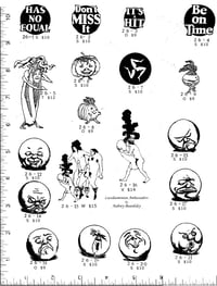 Image 1 of Beardsley/Moon Faces/Fruit People Rubber Stamps P26