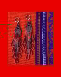 Peacock Fringe Earrings
