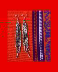 Image 1 of Seafoam Fringe Earrings