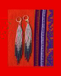 Image 1 of Frosted Fringe Earrings