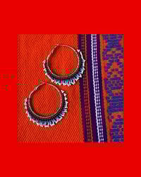 Image 1 of Just The Blues Woven Hoops