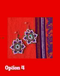 Image 4 of Huichol Style Big Bead Flowers