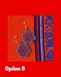 Image 5 of Huichol Style Big Bead Flowers