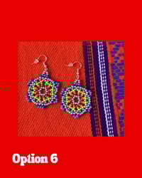 Image 1 of Huichol Style Big Bead Flowers 2