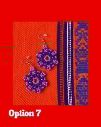 Image 2 of Huichol Style Big Bead Flowers 2