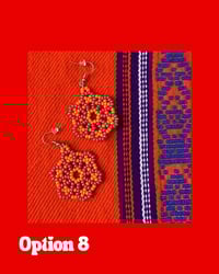 Image 3 of Huichol Style Big Bead Flowers 2