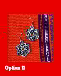 Image 1 of Huichol Style Big Bead Flowers 3