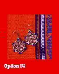 Image 4 of Huichol Style Big Bead Flowers 3