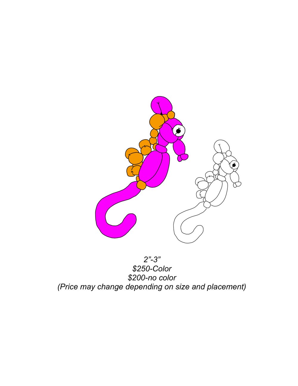 Image of Balloon Sea Horse