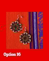 Image 1 of Huichol Style Big Bead Flowers 4