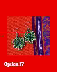 Image 2 of Huichol Style Big Bead Flowers 4